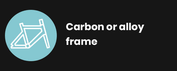 Carbon or Alloy frame