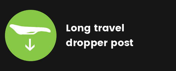 Long travel dropper post