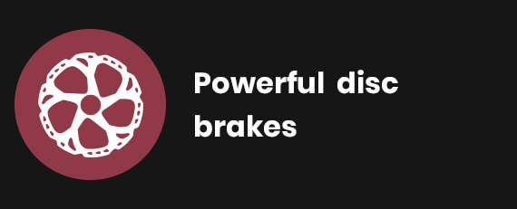 Powerful disc brakes