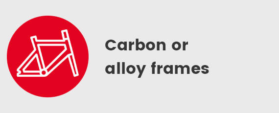 Carbon or alloy frames