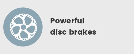 Powerful disc brakes