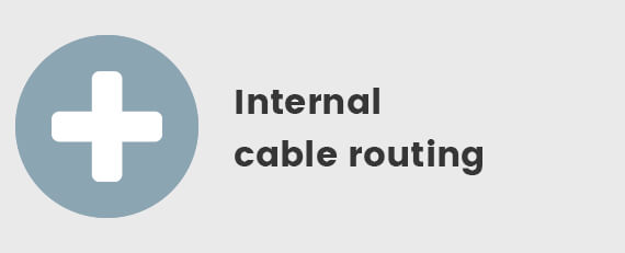 Internal cable routing