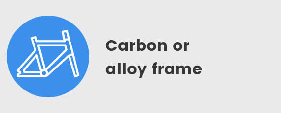 Carbon or alloy frame