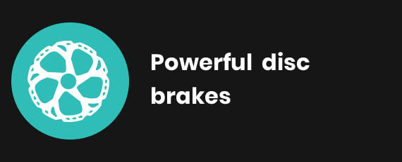 Powerful Disc brakes