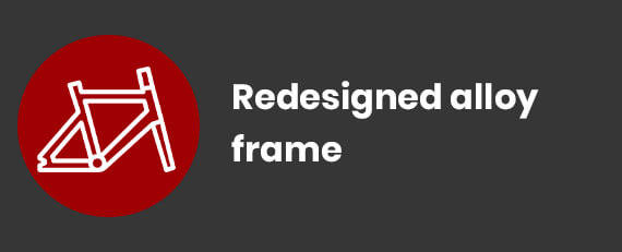 Redesigned Alloy frame
