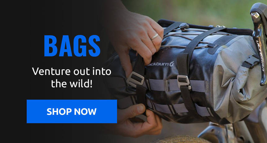Venture out into the wilds with our huge range bikepacking bags!