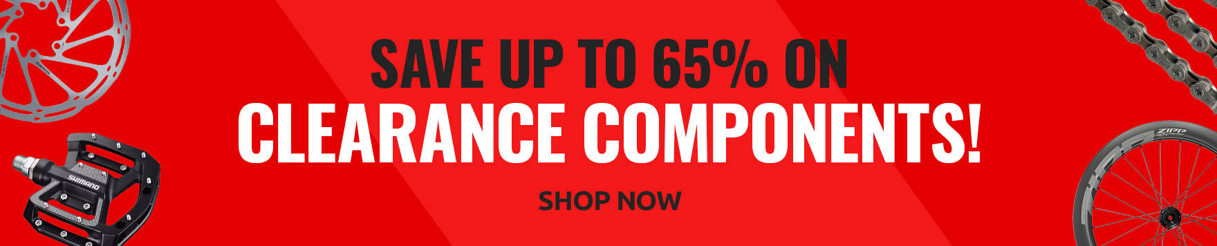 Save up to 65% on clearance components