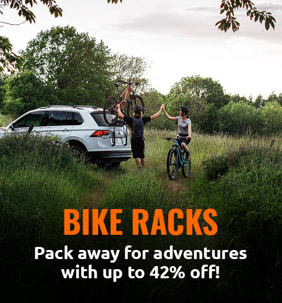 Pack away for adventure with up to 42% off Bike Racks!