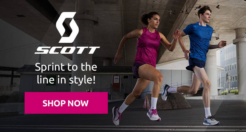Sprint to the line in style with Scott Running Clothing!
